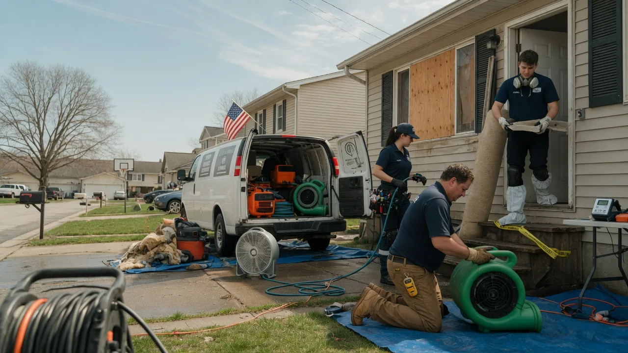 Water Damage Restoration in Bridgeport, IL near me